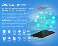 Everest EVERPAD DC-8015 EBA Siyah Wifi+BT4.0 Çift Kamera 1024*600 TN 2GB 1.0Ghz 2G+16GB 7''Android 10.0 GO GMS tablet